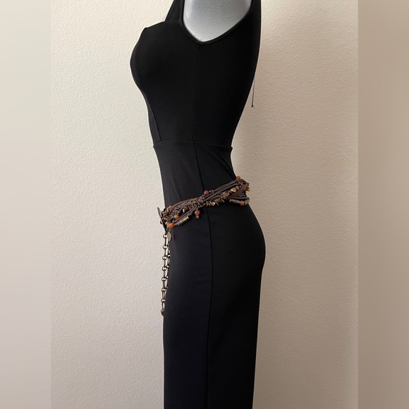 Leather Embellished Rhinestone Belt main image 4